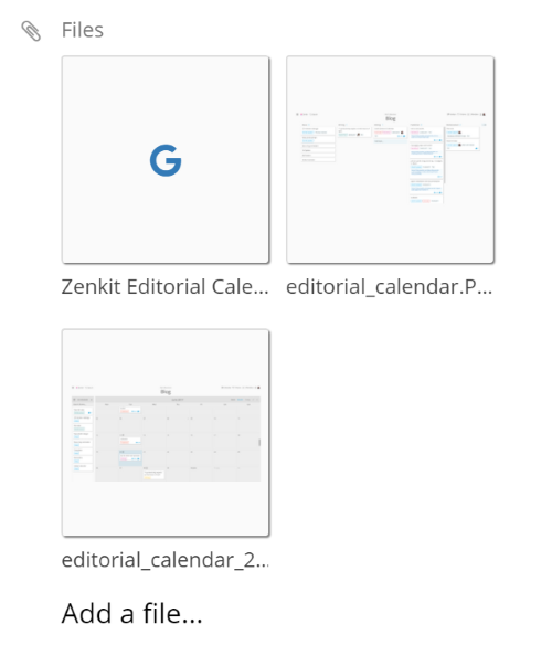 attached files in zenkit